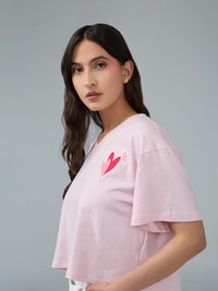 Camiseta Más fuerte - Rosado