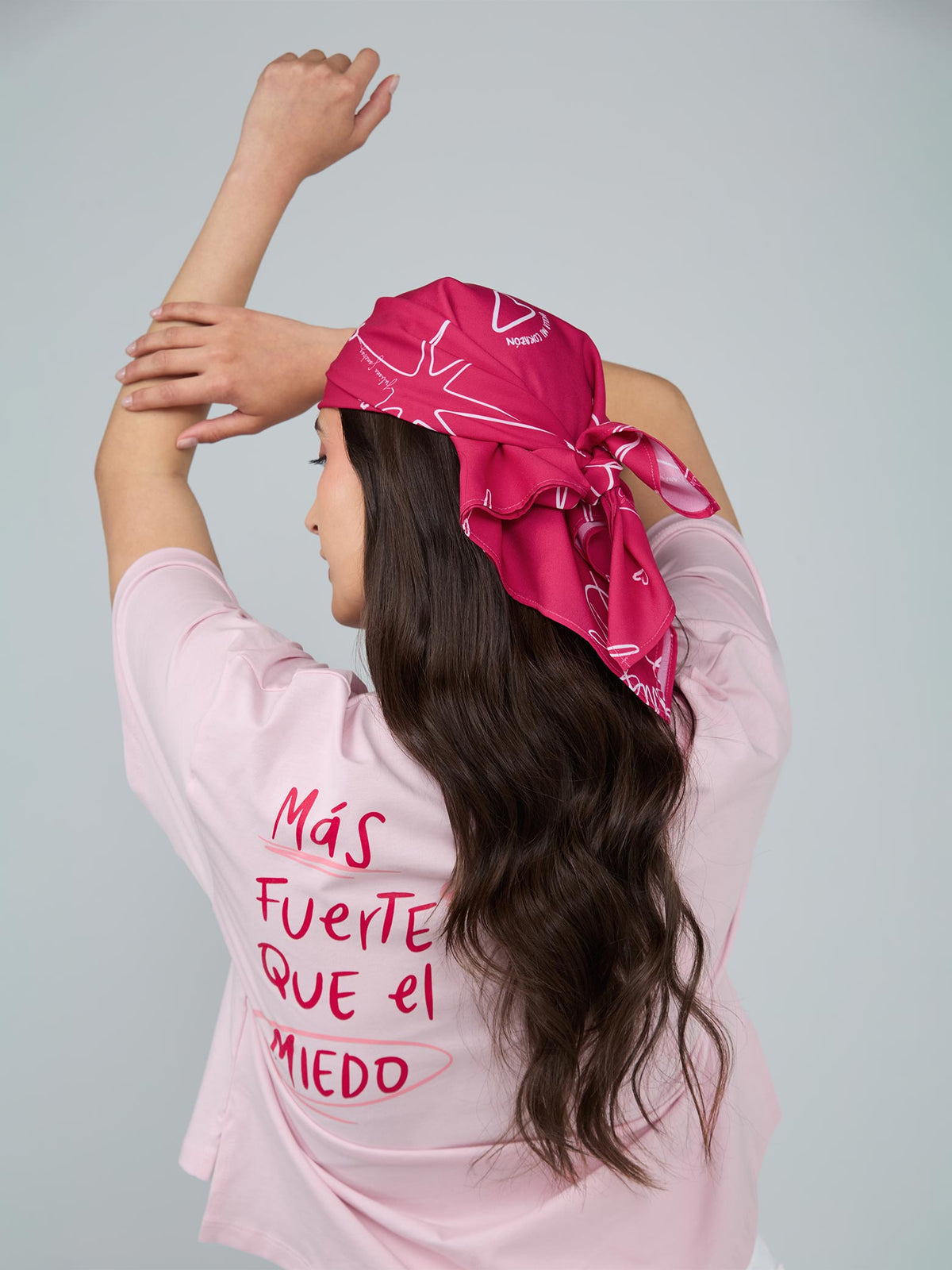 Pañoleta Brilla mi corazón - Fucsia