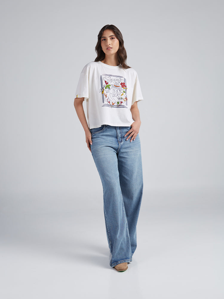 Camiseta Cosecha de sueños - Marfil