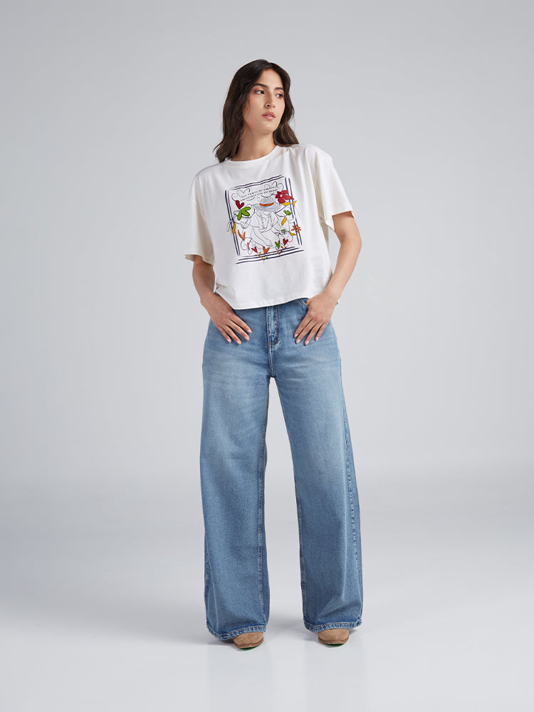 Camiseta Cosecha de sueños - Marfil