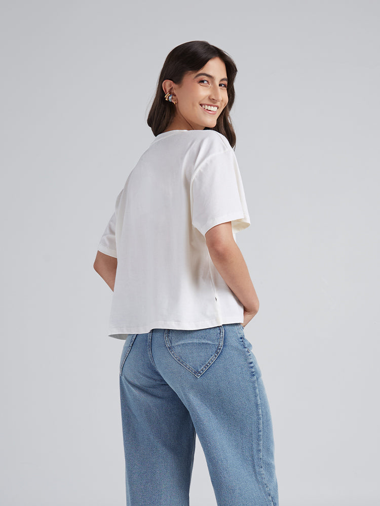 Camiseta Cosecha de sueños - Marfil