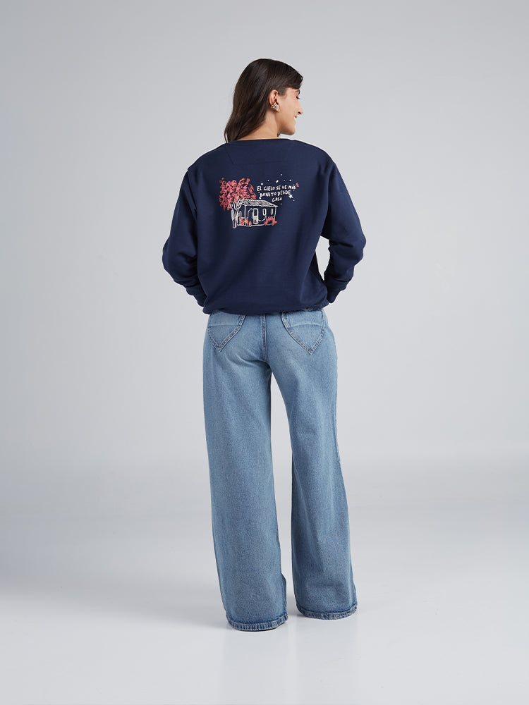 Buzo Desde casa - Azul