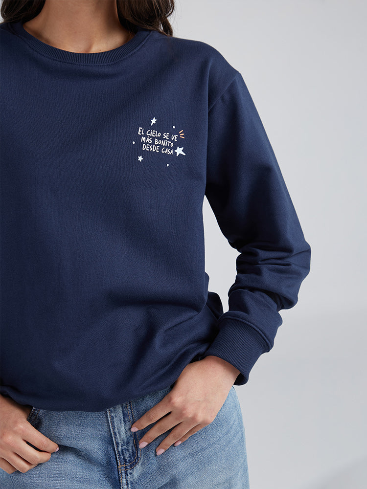 Buzo Desde casa - Azul