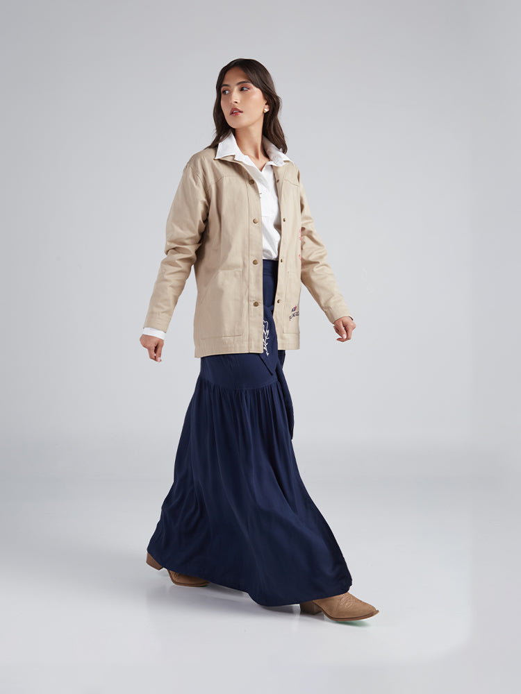 Chaqueta Aquí florezco - Caqui