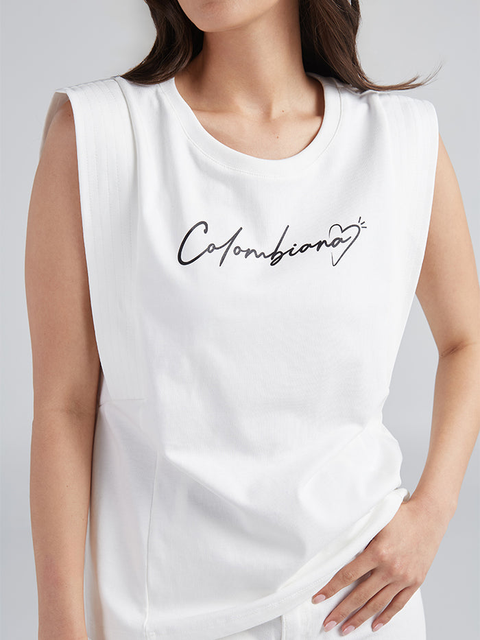 Camiseta Alma Colombiana - Marfil