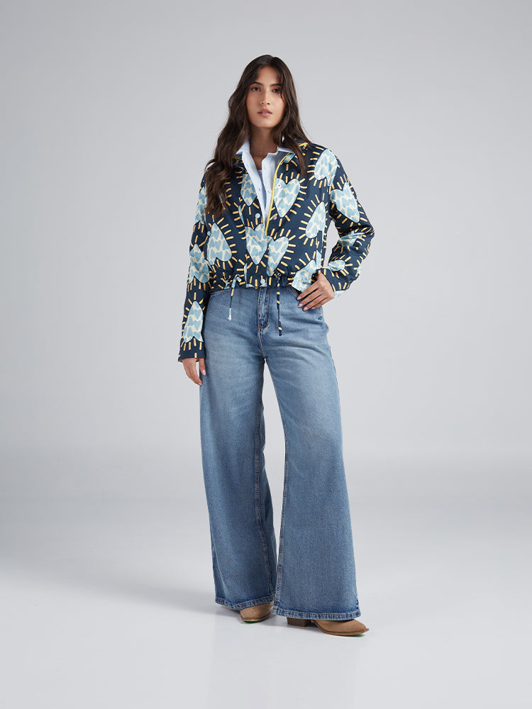 Chaqueta Corazón radiante - Azul