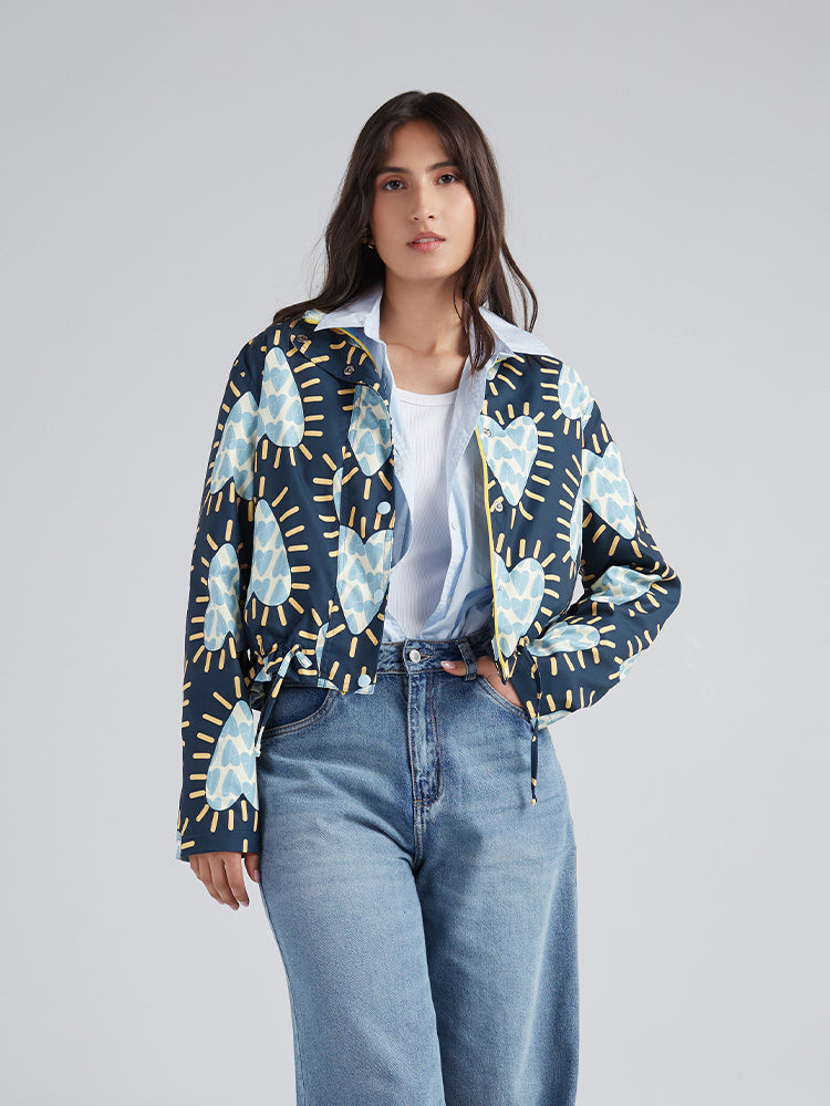 Chaqueta Corazón radiante - Azul