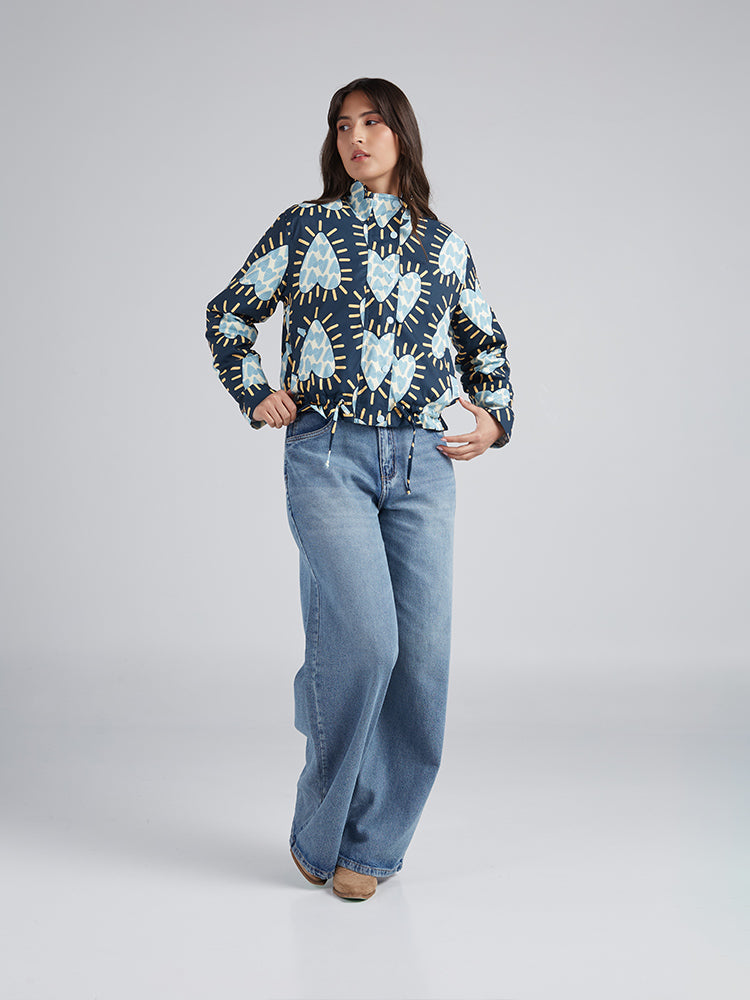 Chaqueta Corazón radiante - Azul