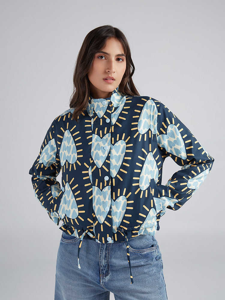 Chaqueta Corazón radiante - Azul