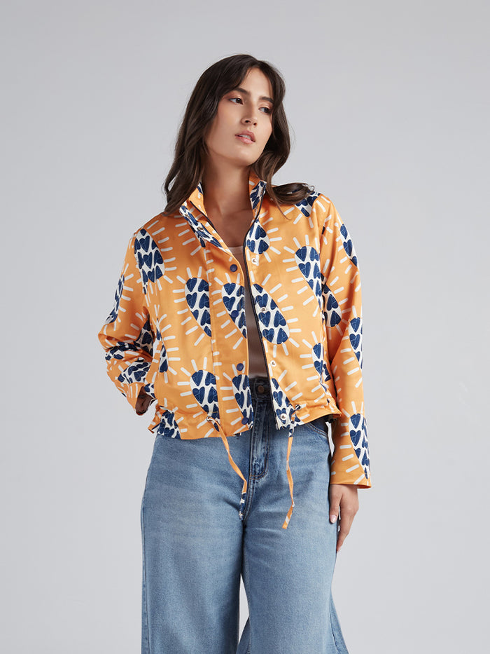 Chaqueta Corazón radiante - Mostaza