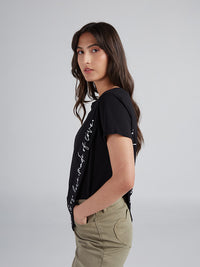 Camiseta Made of love - Negro