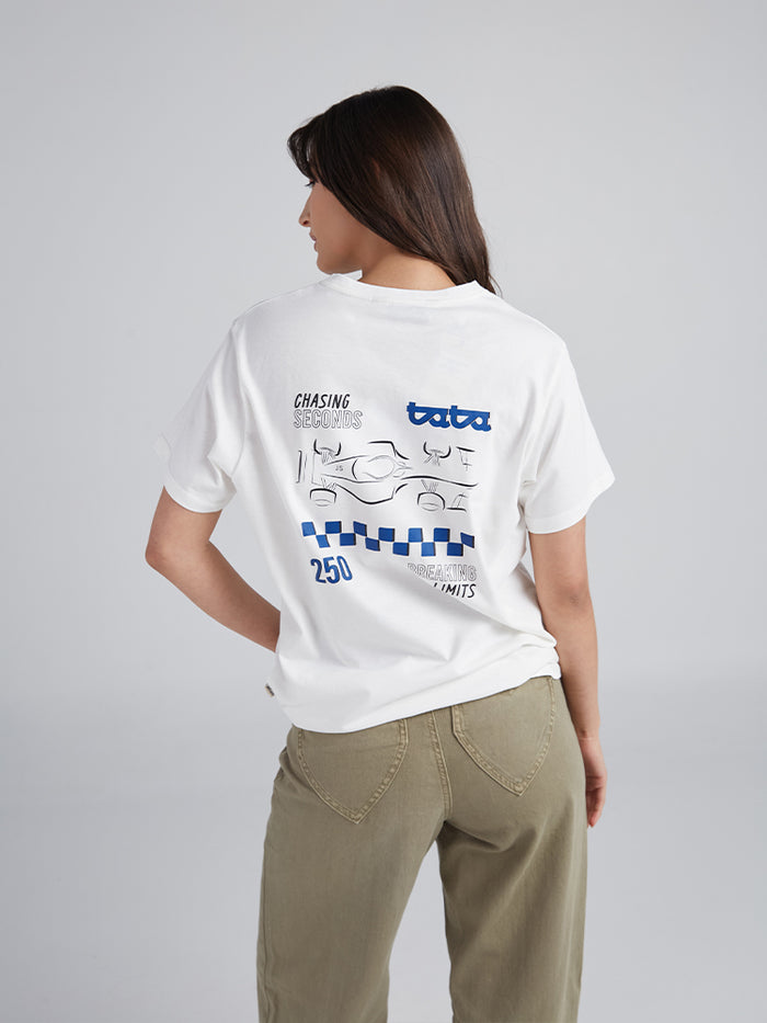 Camiseta Rompiendo limites Unisex - Marfil