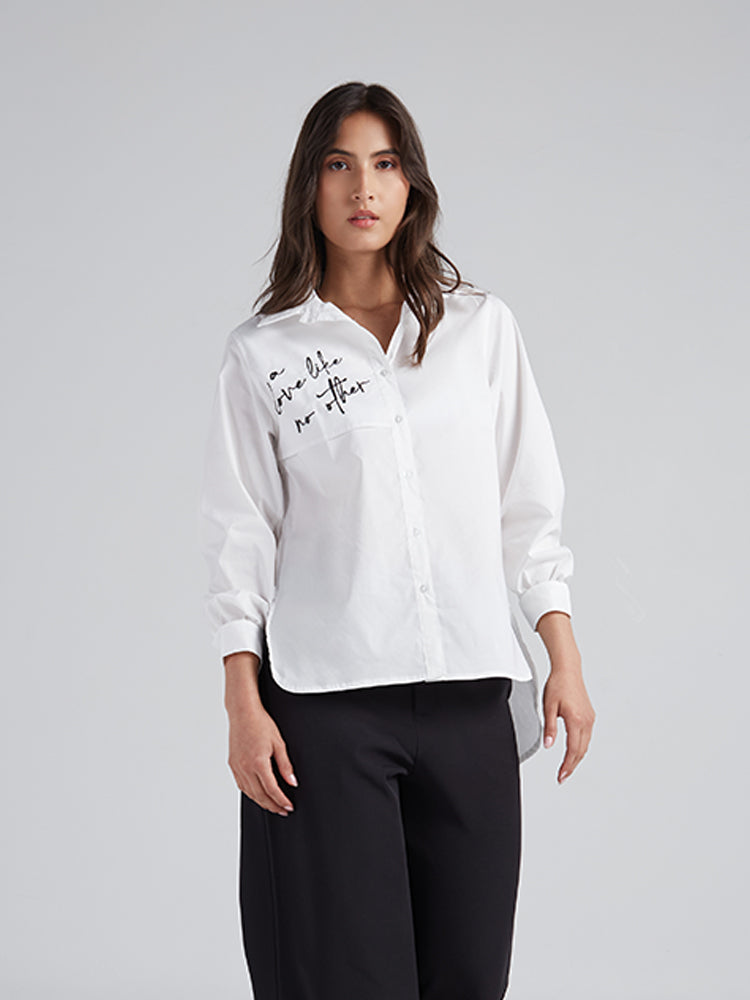 Camisa Like no other - Blanco