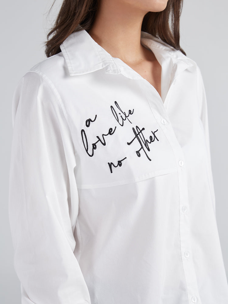 Camisa Like no other - Blanco