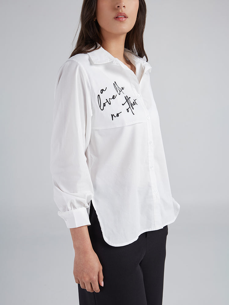 Camisa Like no other - Blanco