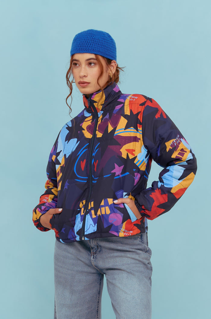 Chaqueta Fragmentos - Azul