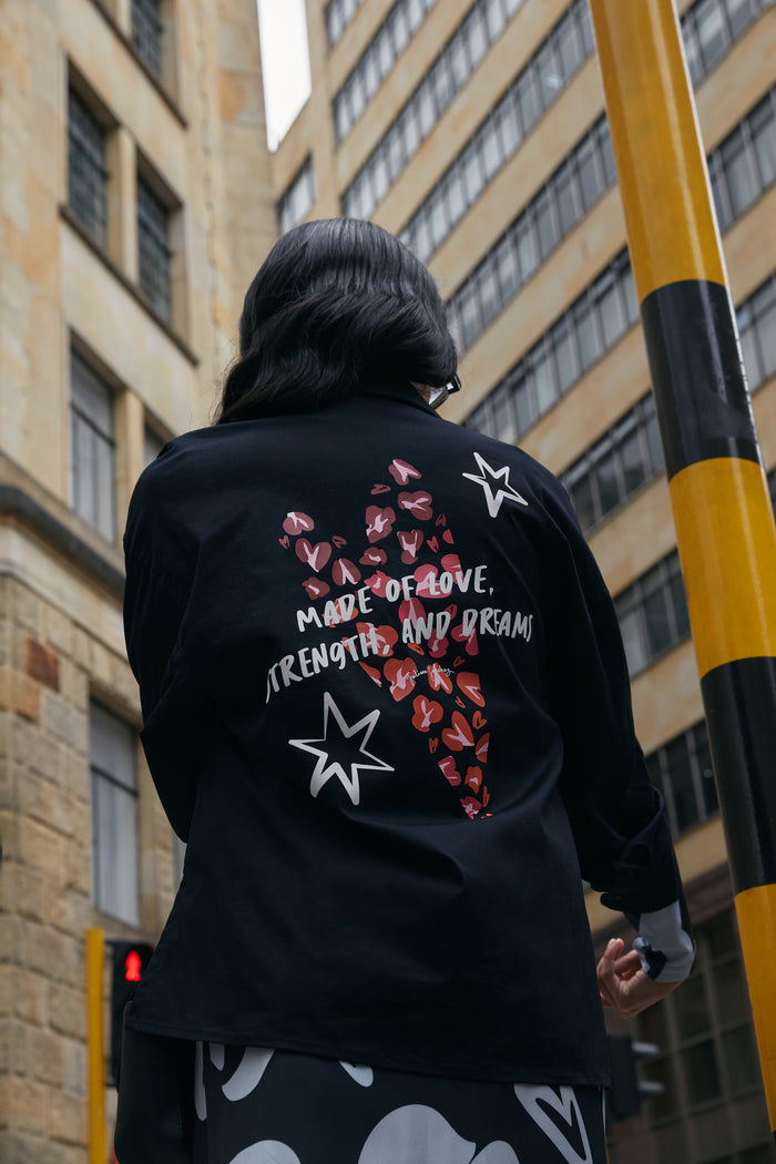 Sobrecamisa Made of love - Azul