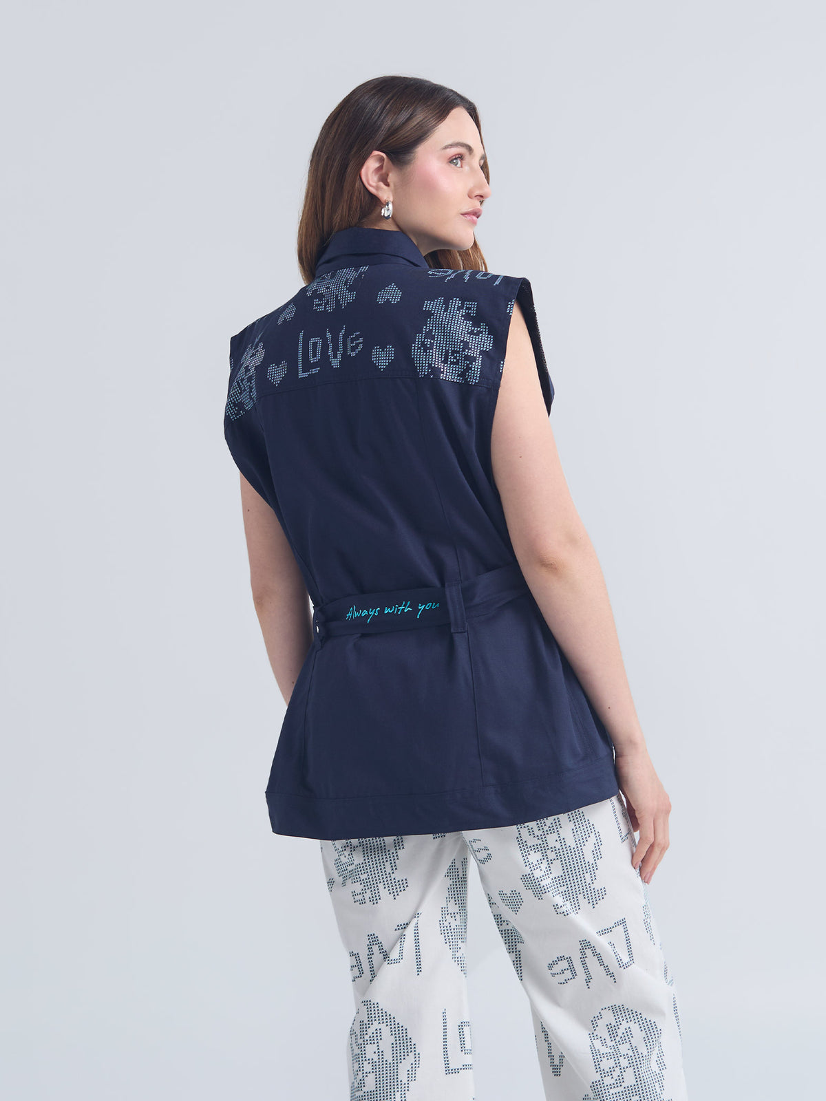 Chaleco Love - Azul