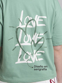 Camiseta Love - Verde