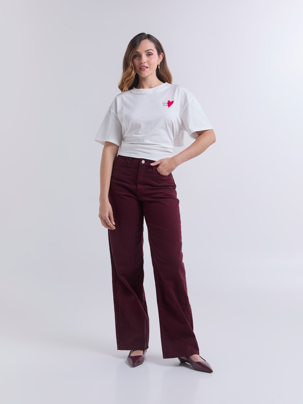 Camiseta Con todo el amor - Marfil