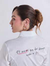 Camisa Volver a ti - Marfil