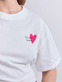 Camiseta Con todo el amor - Marfil