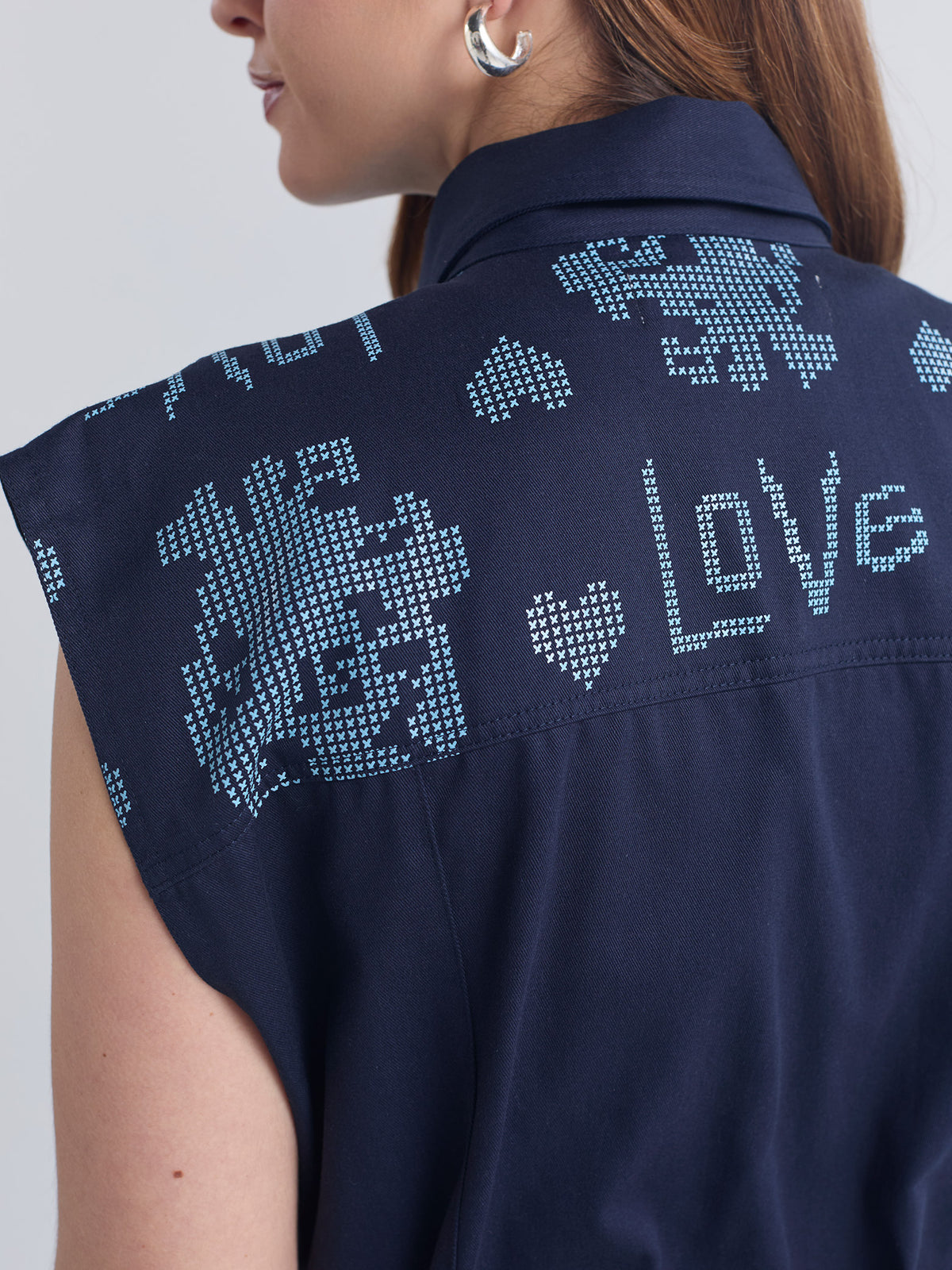 Chaleco Love - Azul