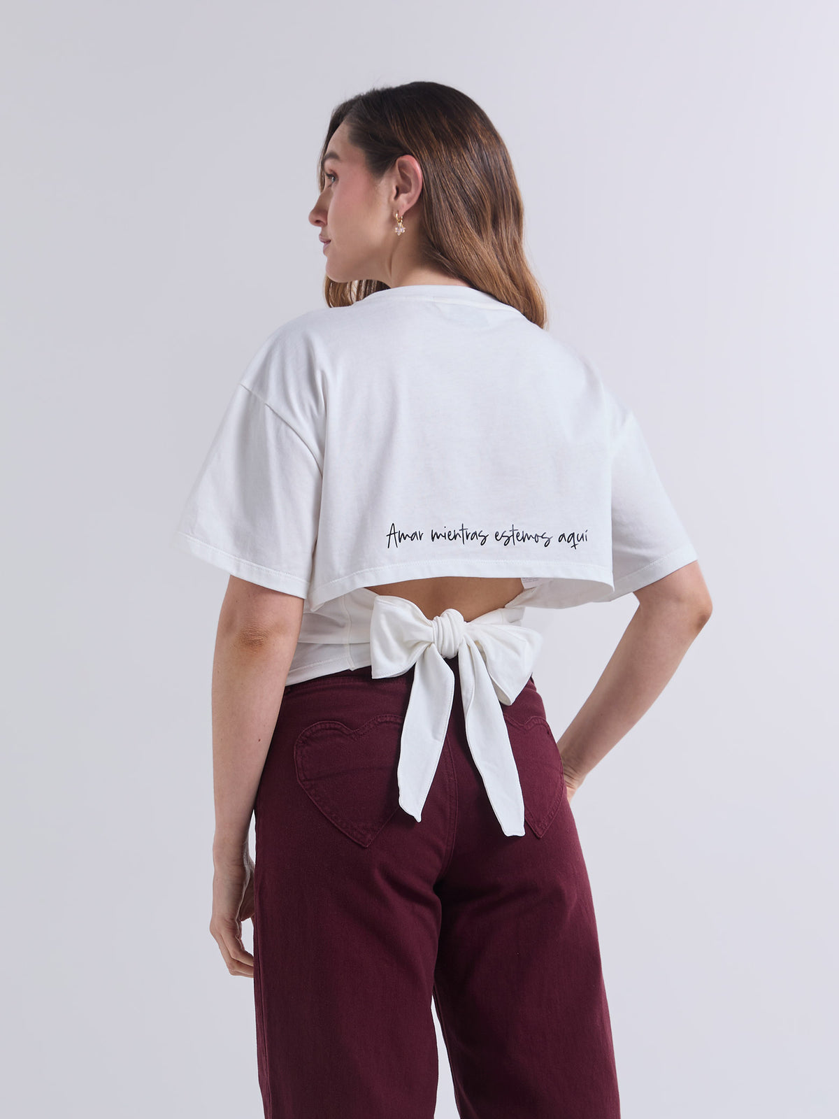 Camiseta Con todo el amor - Marfil