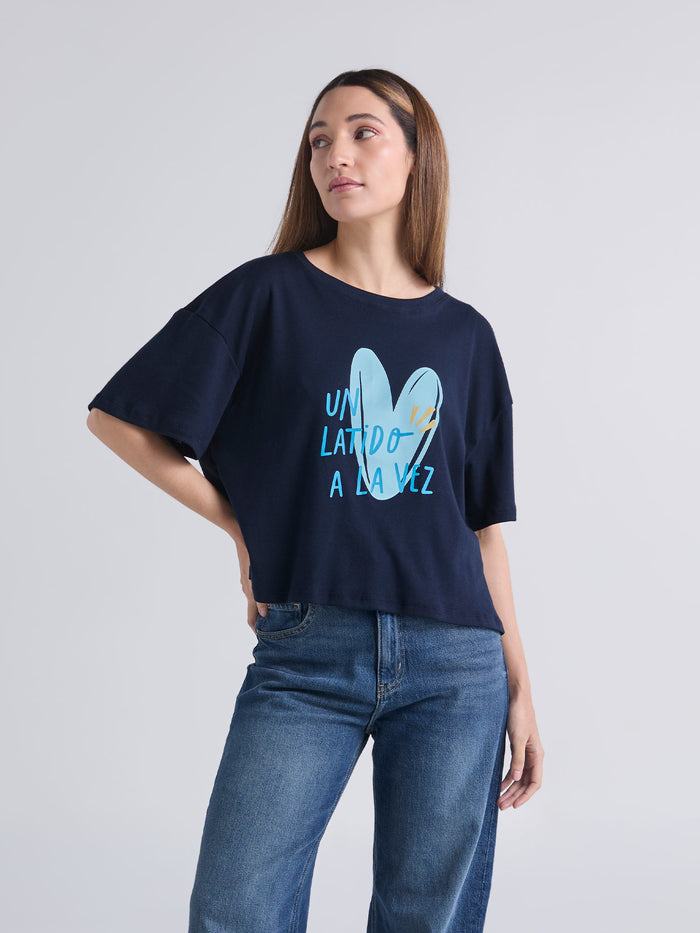 Camiseta Latidos - Azul