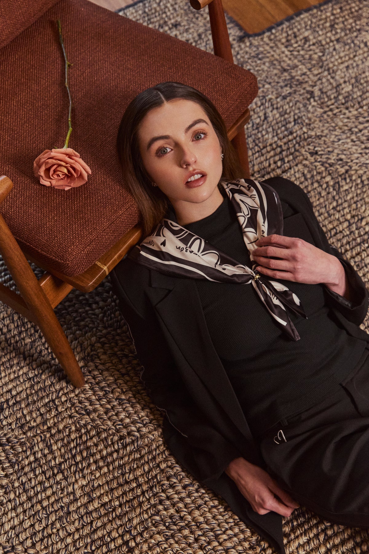 Set Bordado - Negro Blazer & Pantalón