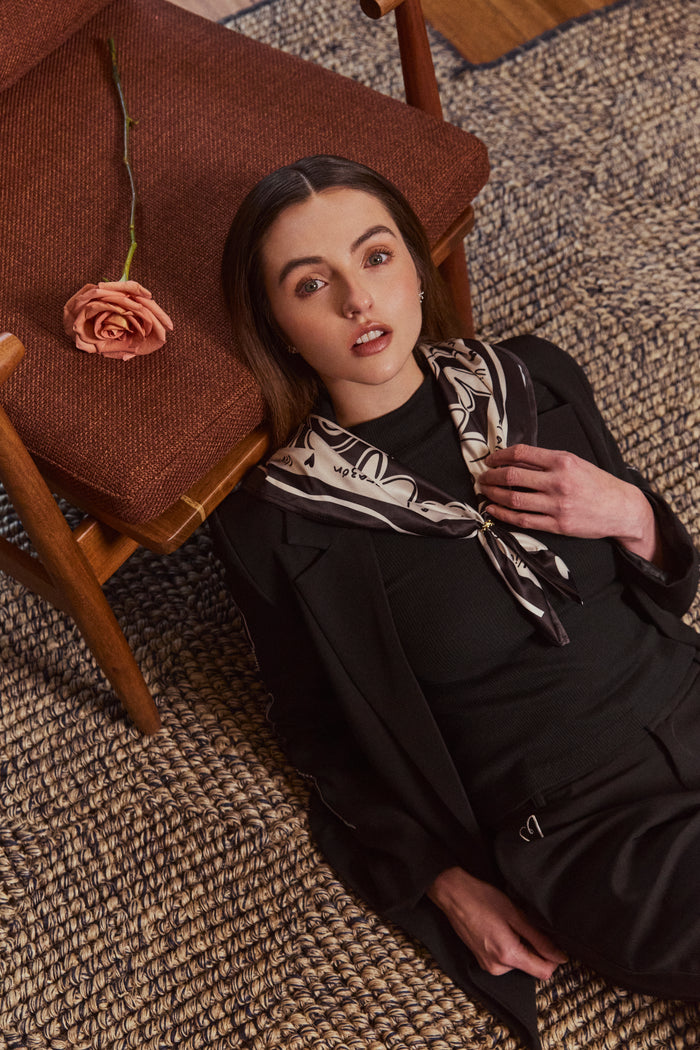 Set Bordado - Negro Blazer & Pantalón