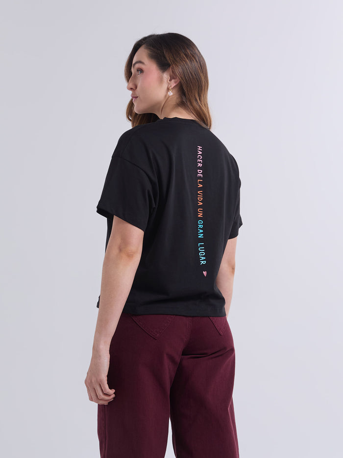Camiseta Un gran lugar - Negro