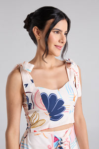 Set Happy life - Marfil Top & Falda