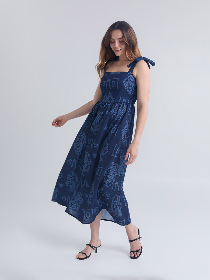 Vestido Es amor - Azul