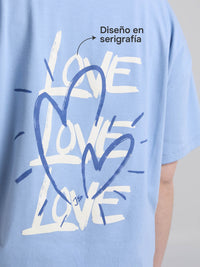 Camiseta Love - Azul