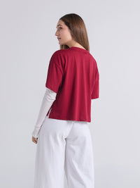 Camiseta Latidos - Vinotinto