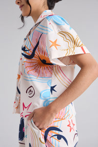 Set Happy life - Marfil Camisa & Pantalón