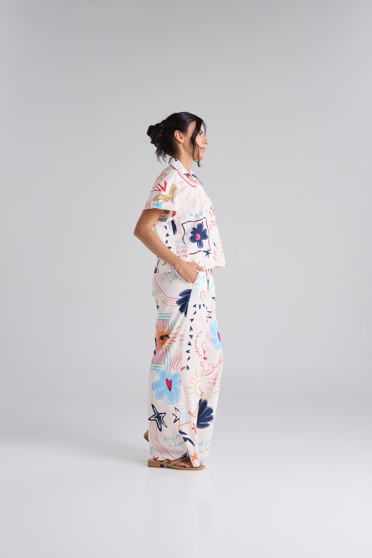 Set Happy life - Marfil Camisa & Pantalón