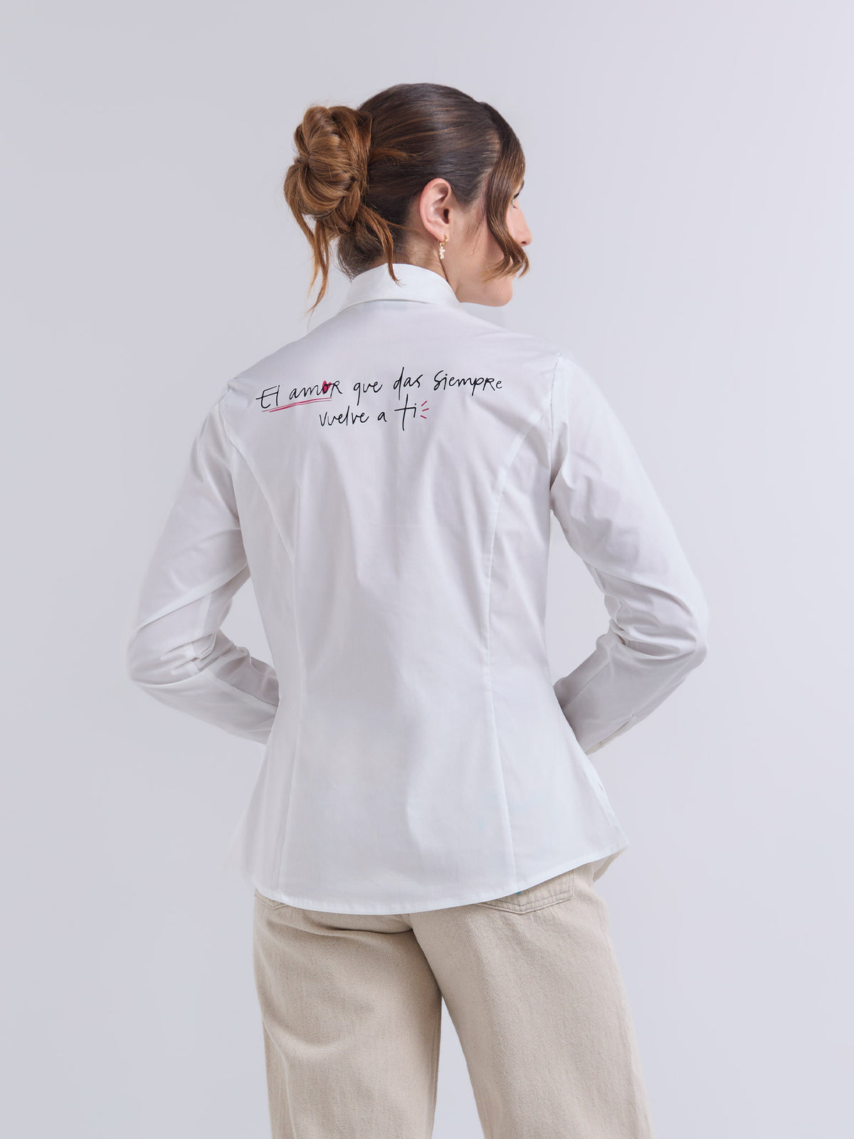 Camisa Volver a ti - Marfil