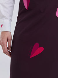 Falda Two Hearts - Vinotinto