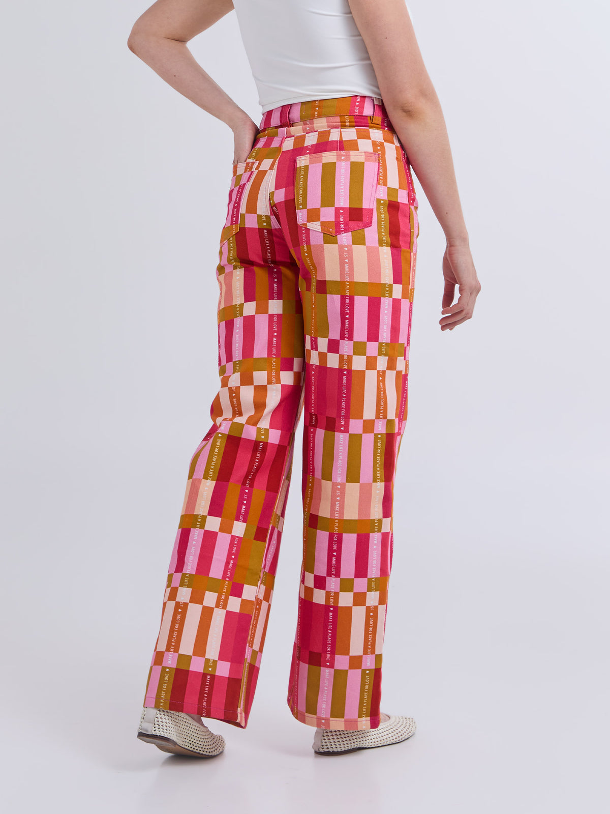 Pantalón Love place - Rosado