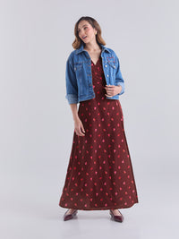 Vestido Mini corazones - Vinotinto