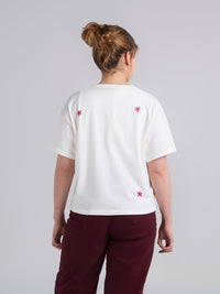 Camiseta Haz que pase - Marfil