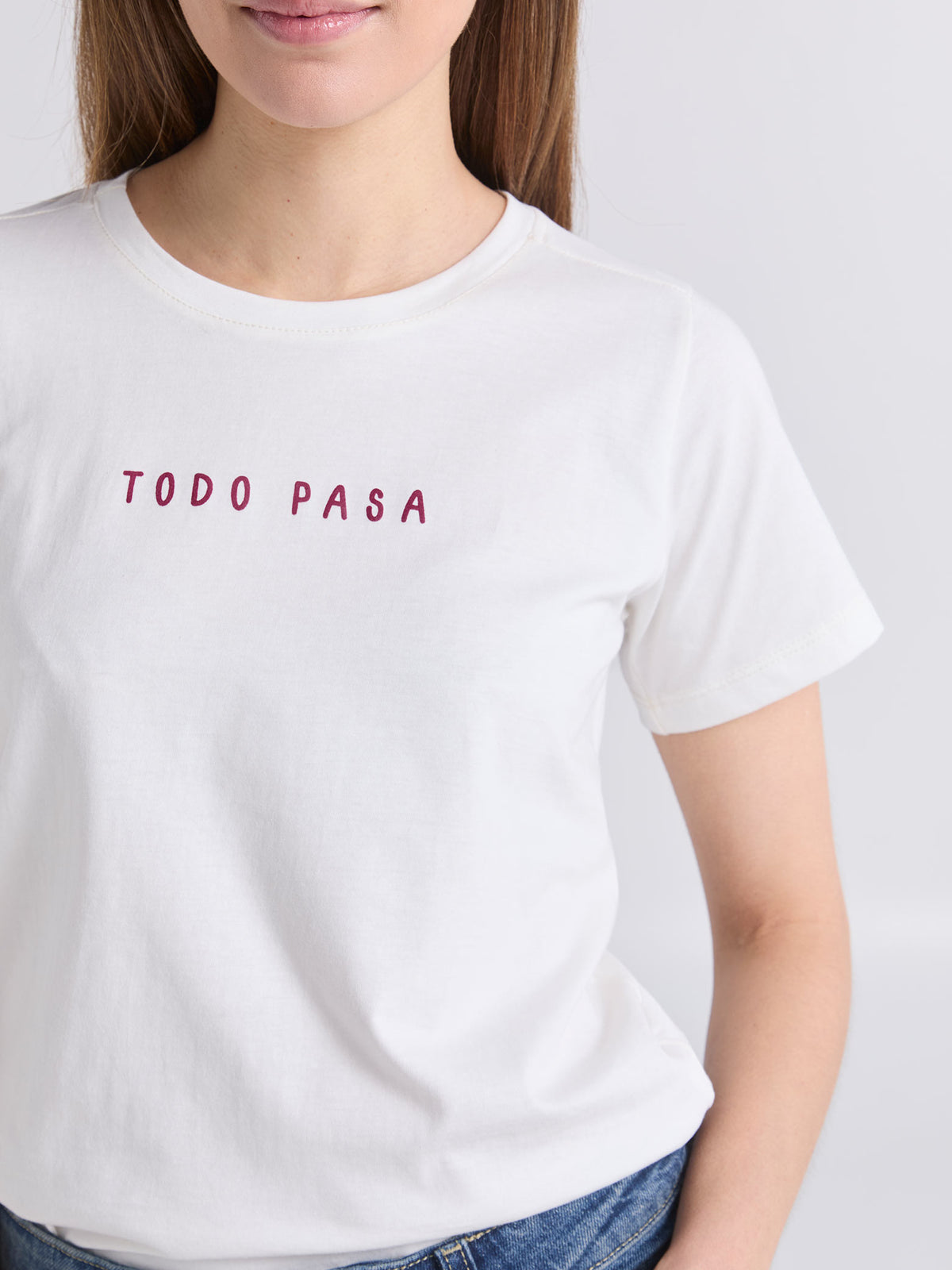 Camiseta Todo pasa - Marfil