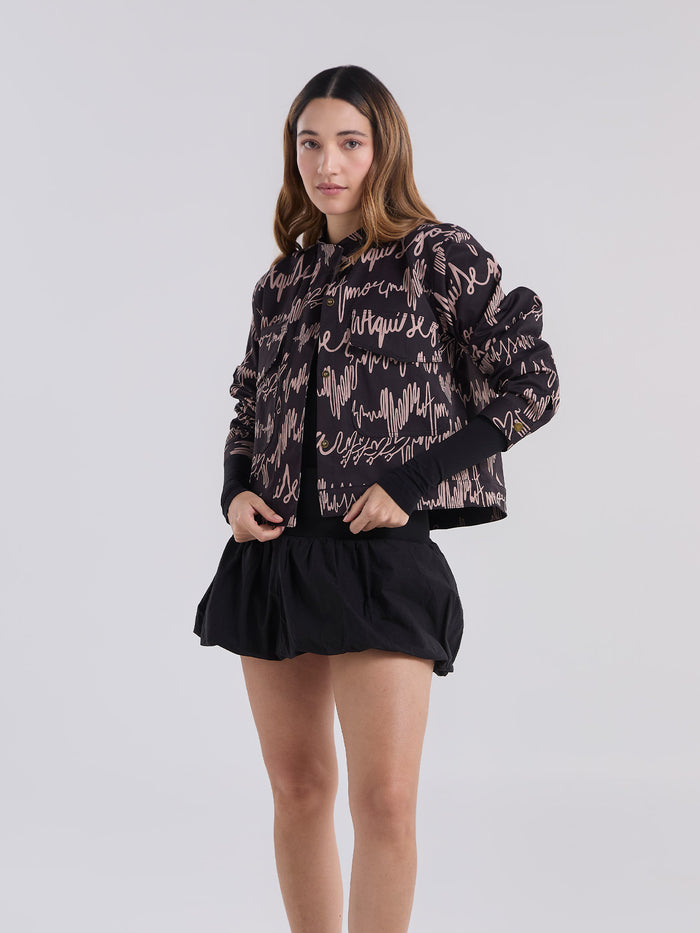 Chaqueta Ritmos de amor - Negro