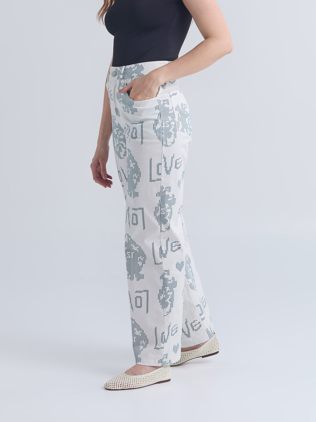Pantalón Love - Marfil