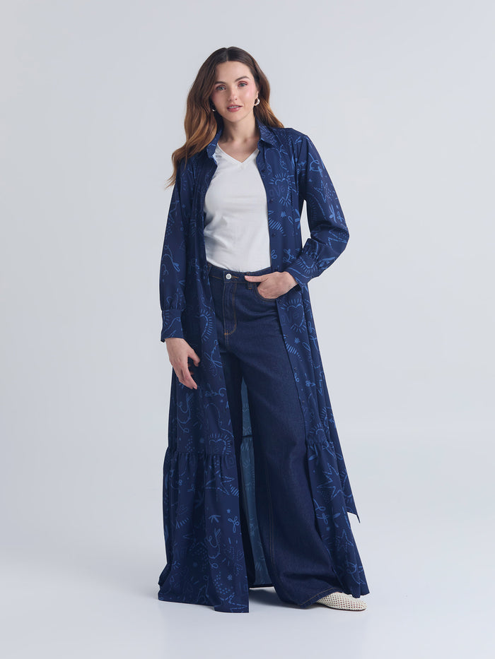 Vestido Puntada de amor - Azul