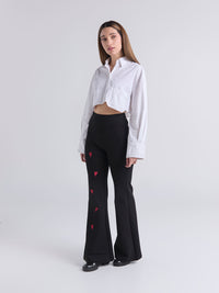 Pantalón Flare básico - Negro