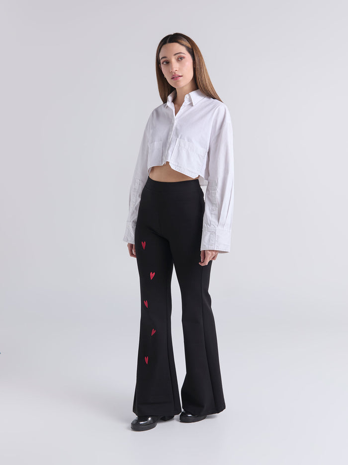Pantalón Flare básico - Negro