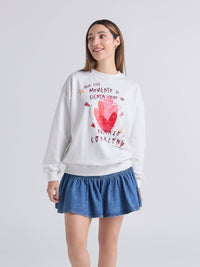 Buzo Abrazo al corazón - Marfil